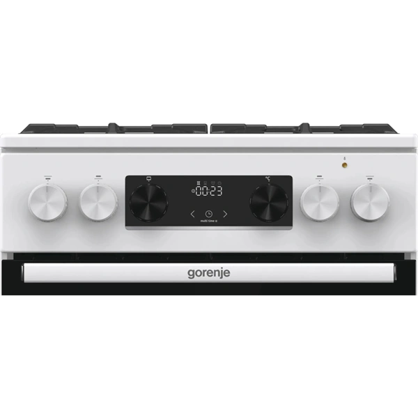 Gorenje GKS5C75WF fehér, szabadonálló, 5 égős, kombinált gáztűzhely