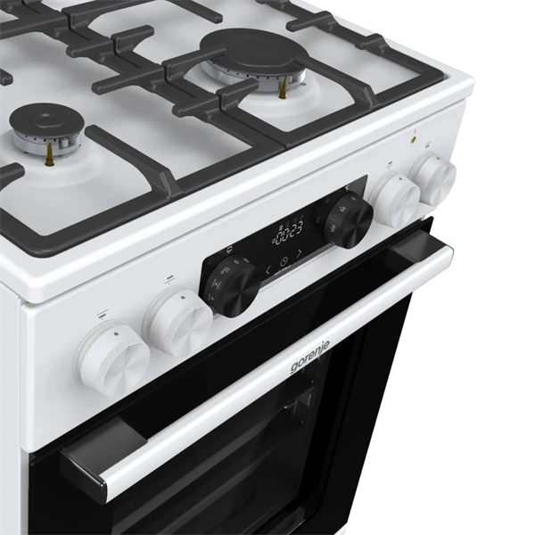 Gorenje GKS5C75WF fehér, szabadonálló, 5 égős, kombinált gáztűzhely