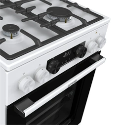 Gorenje GKS5C75WF fehér, szabadonálló, 5 égős, kombinált gáztűzhely