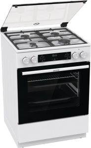 Gorenje GKS6C70WF fehér, szabadonálló, gáz, kombinált, főzőzóna: 4, sütő:71L, grill, tűzhely