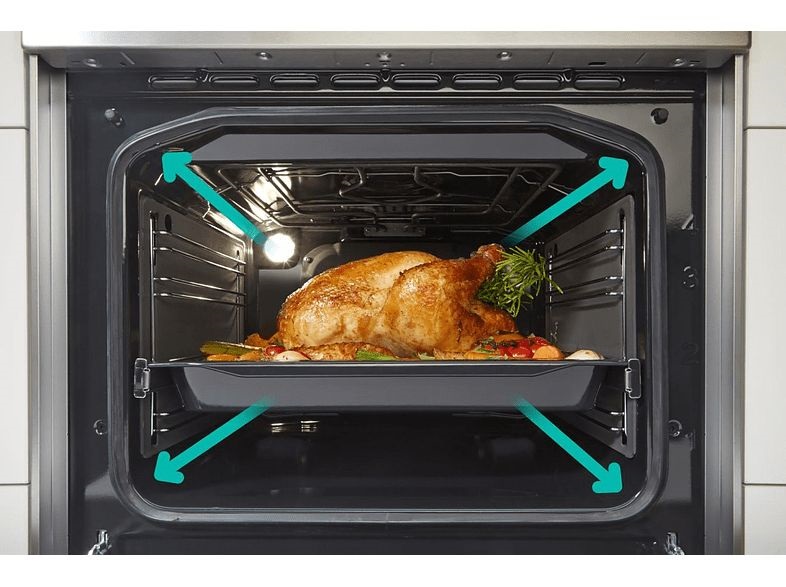 Gorenje GKS6C70XF inox, szabadonálló, gáz, kombinált, főzőzóna: 4, sütő:71L, grill, tűzhely