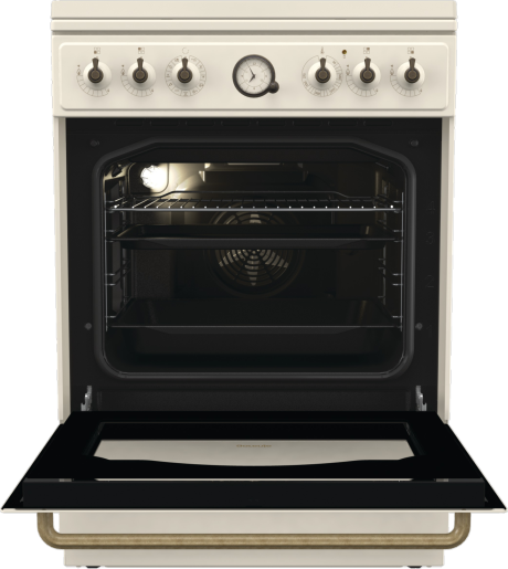 Gorenje GKS6C71CLI bézs, szabadonálló, gáz, kombinált, főzőzóna: 4, sütő:71L, grill, tűzhely