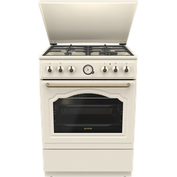 Gorenje GKS6C71CLI bézs, szabadonálló, gáz, kombinált, főzőzóna: 4, sütő:71L, grill, tűzhely