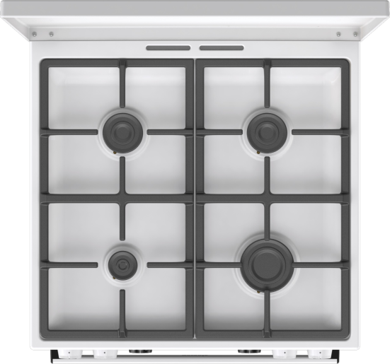 Gorenje GKS6C71WF fehér, szabadonálló, gáz, kombinált, főzőzóna: 4, sütő:71L, grill, tűzhely