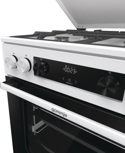 Gorenje GKS6C71WF fehér, szabadonálló, gáz, kombinált, főzőzóna: 4, sütő:71L, grill, tűzhely