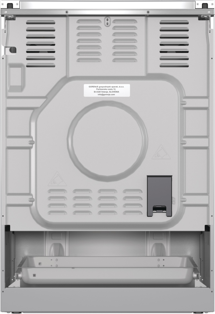 Gorenje GKS6C71XF Inox, szabadonálló, gáz, kombinált, főzőzóna: 4, sütő:71L, grill, tűzhely