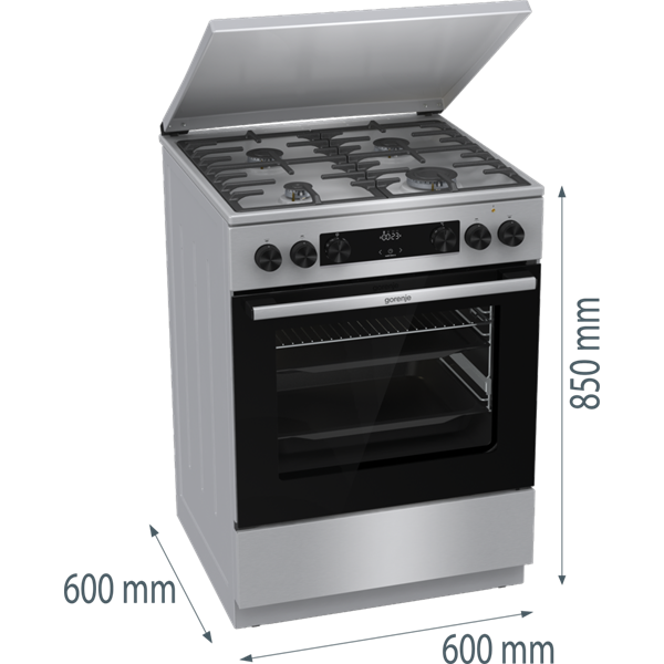 Gorenje GKS6C71XF kombinált gáztűzhely
