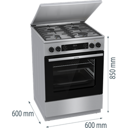 Gorenje GKS6C71XF kombinált gáztűzhely