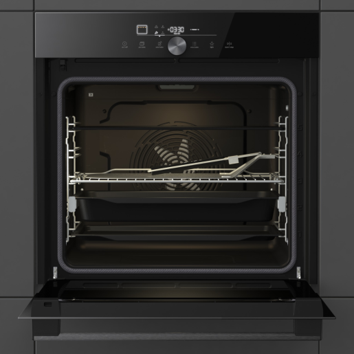 Gorenje GO66E PIZZA350C fekete, beépíthető, sütőtér: 77L, sütő