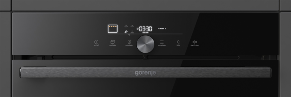 Gorenje GO66E PIZZA350C fekete, beépíthető, sütőtér: 77L, sütő