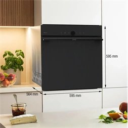 Gorenje GO66MB Pizza350C fekete, beépíthető, légkeveréses sütő