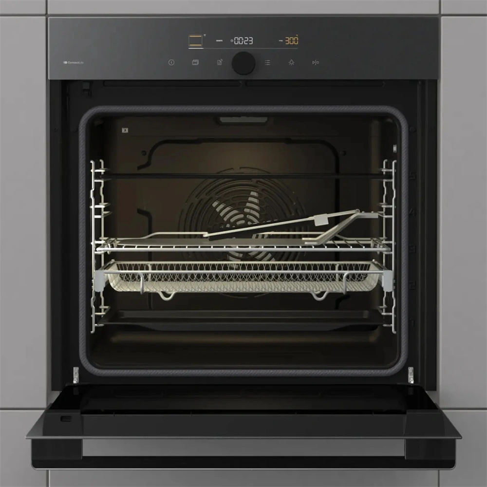 Gorenje GO66MB Pizza350C fekete, beépíthető, légkeveréses sütő
