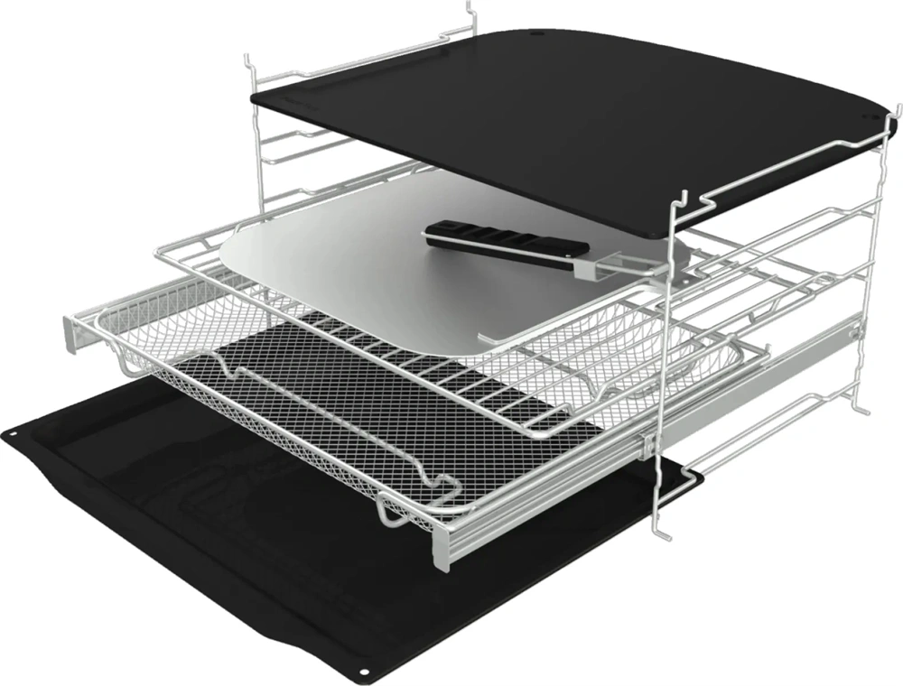 Gorenje GO66MB Pizza350C fekete, beépíthető, légkeveréses sütő