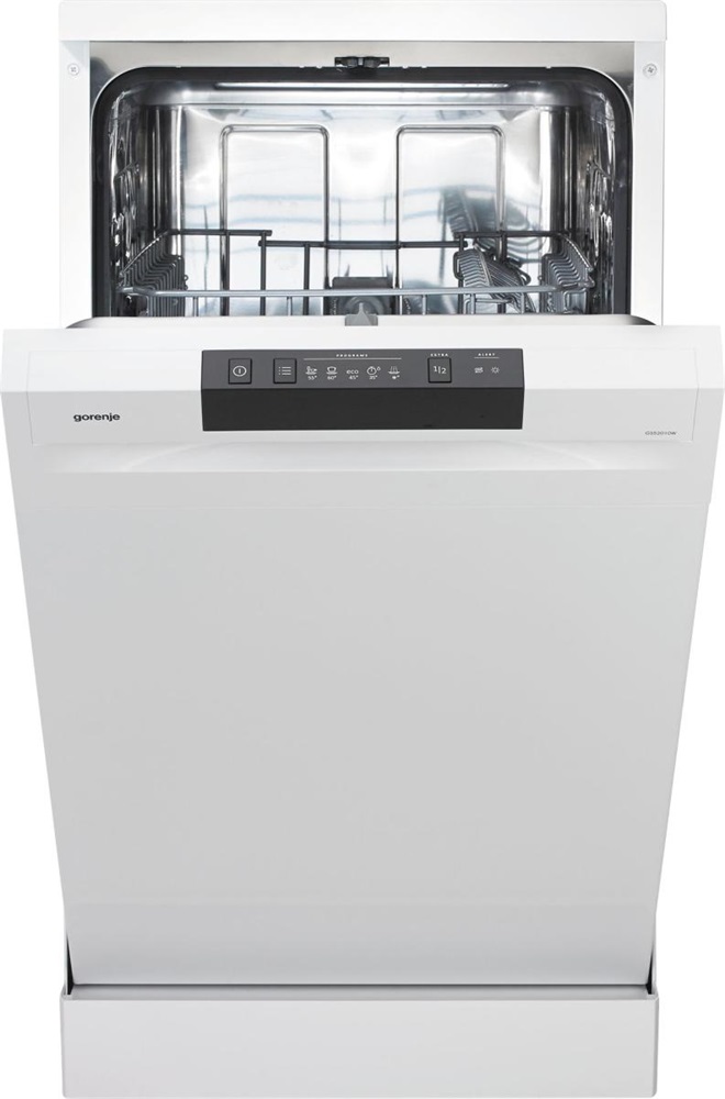 Gorenje GS520E15W fehér, programok száma: 5, keskeny szabadonálló, 9 terítékes mosogatógép 