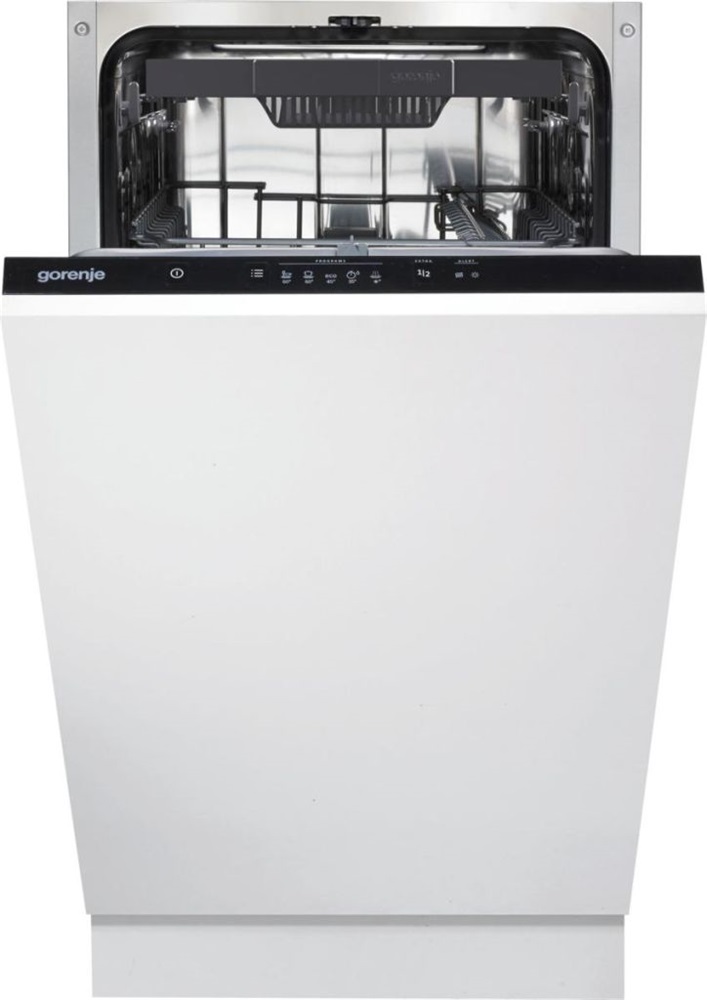 Gorenje GV520E10 programok száma: 5, keskeny beépíthető, 11 terítékes mosogatógép 
