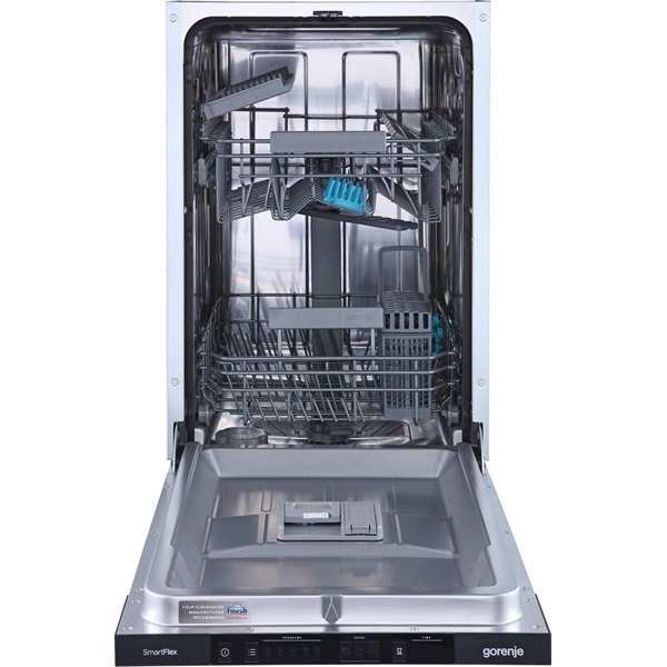 Gorenje GV541D10 fehér, programok száma: 5, keskeny beépíthető, 9 terítékes mosogatógép 