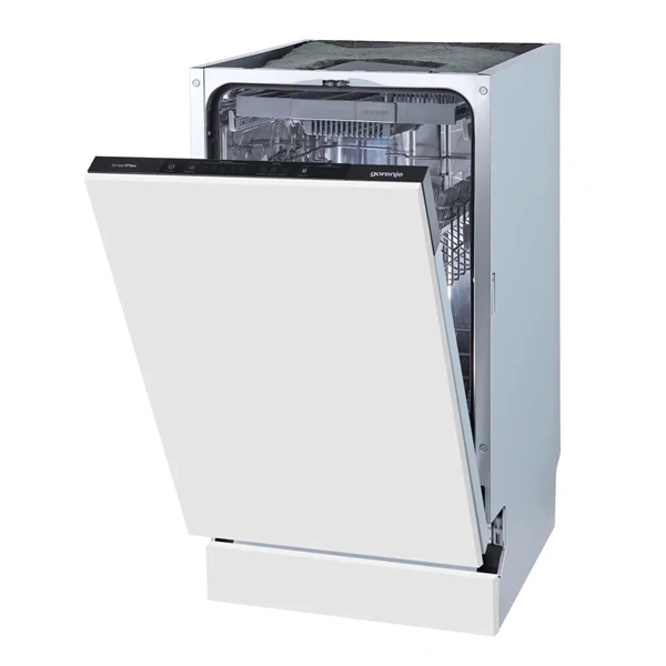 Gorenje GV543D15 fehér, beépíthető, keskeny, teljesen integrált, 45 cm, 10 terítékes, mosogatógép