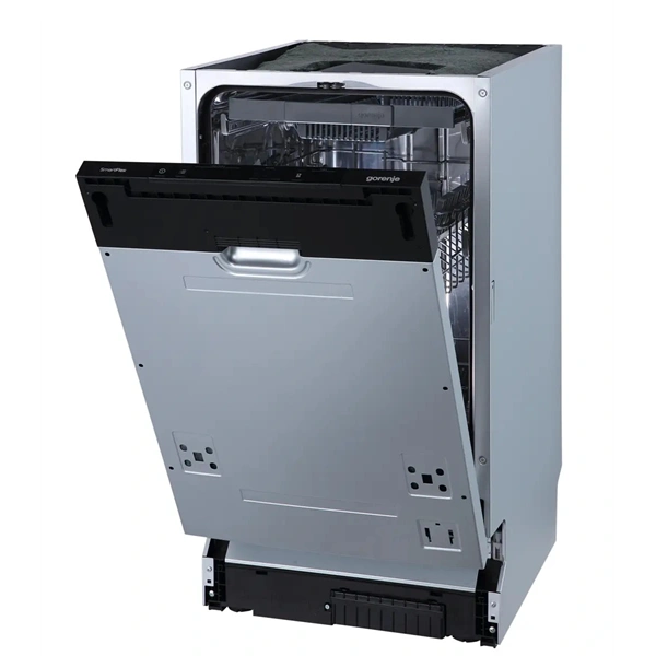 Gorenje GV543D15 fehér, beépíthető, keskeny, teljesen integrált, 45 cm, 10 terítékes, mosogatógép