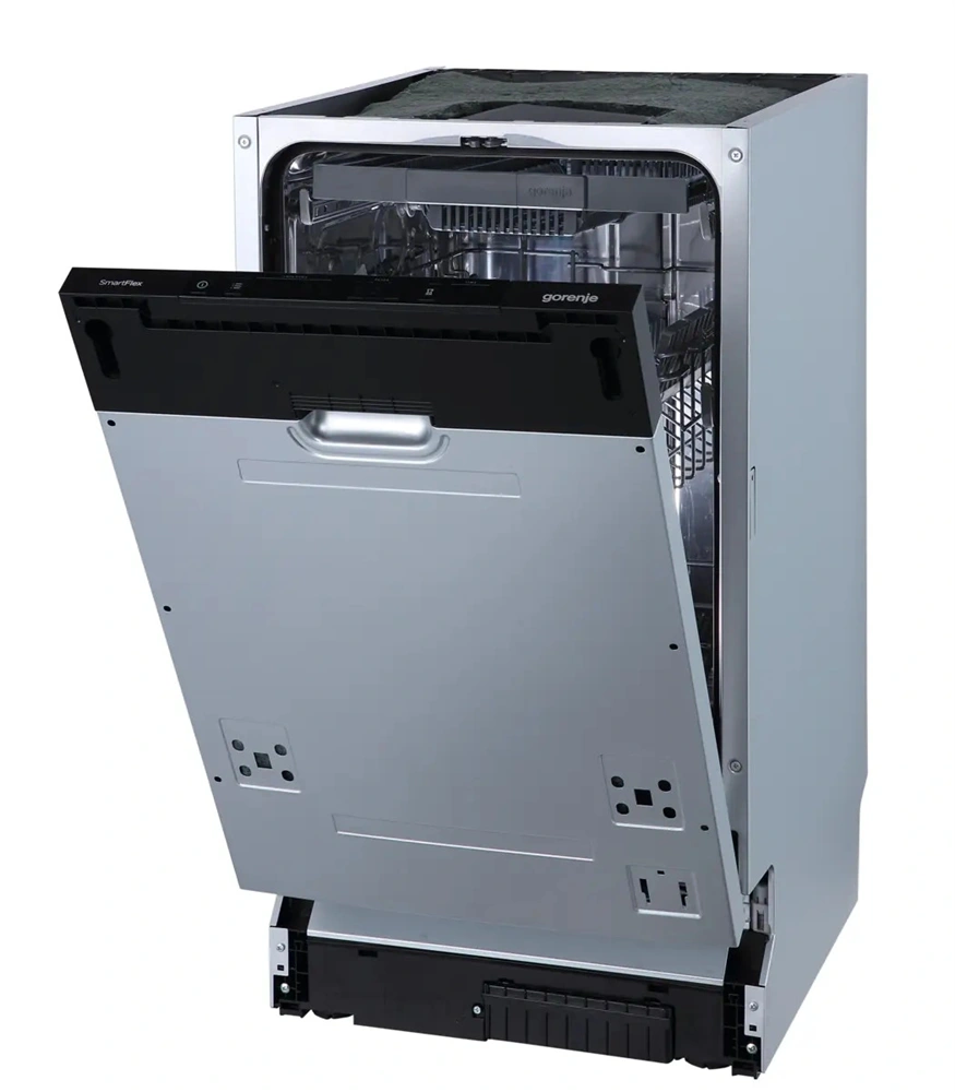 Gorenje GV543D15 fehér, beépíthető, keskeny, teljesen integrált, 45 cm, 10 terítékes, mosogatógép