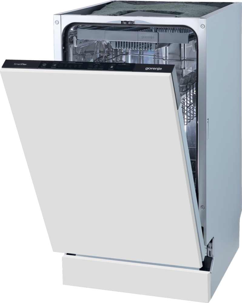 Gorenje GV561D10 programok száma: 5, keskeny beépíthető, 11 terítékes mosogatógép 