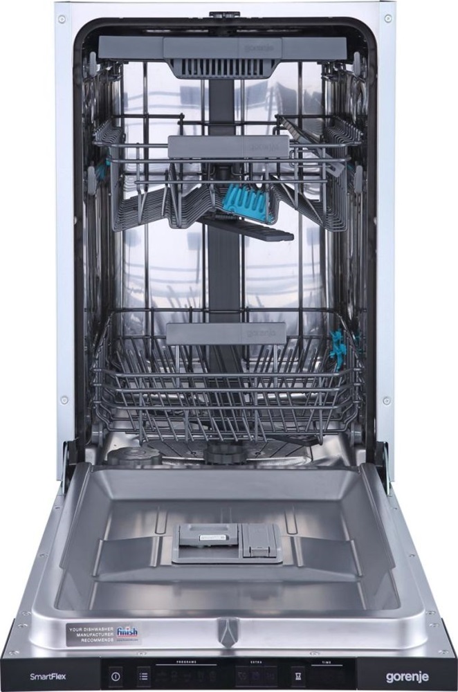 Gorenje GV561D10 programok száma: 5, keskeny beépíthető, 11 terítékes mosogatógép 
