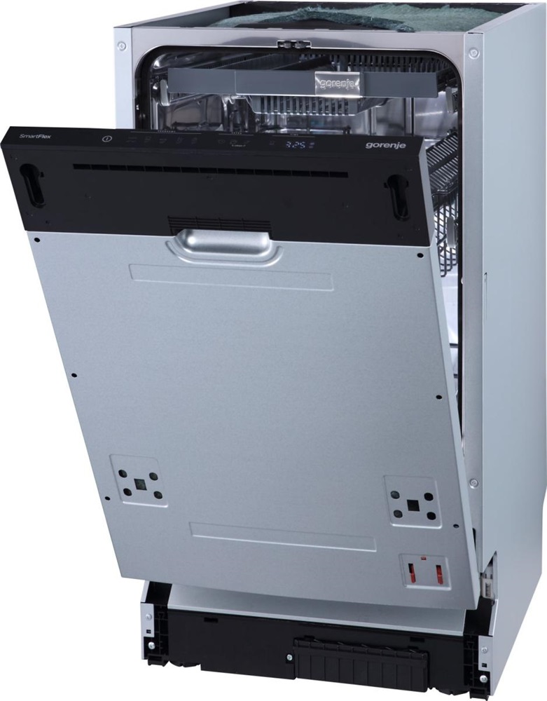 Gorenje GV583C10 programok száma: 5, keskeny beépíthető, 10 terítékes mosogatógép 