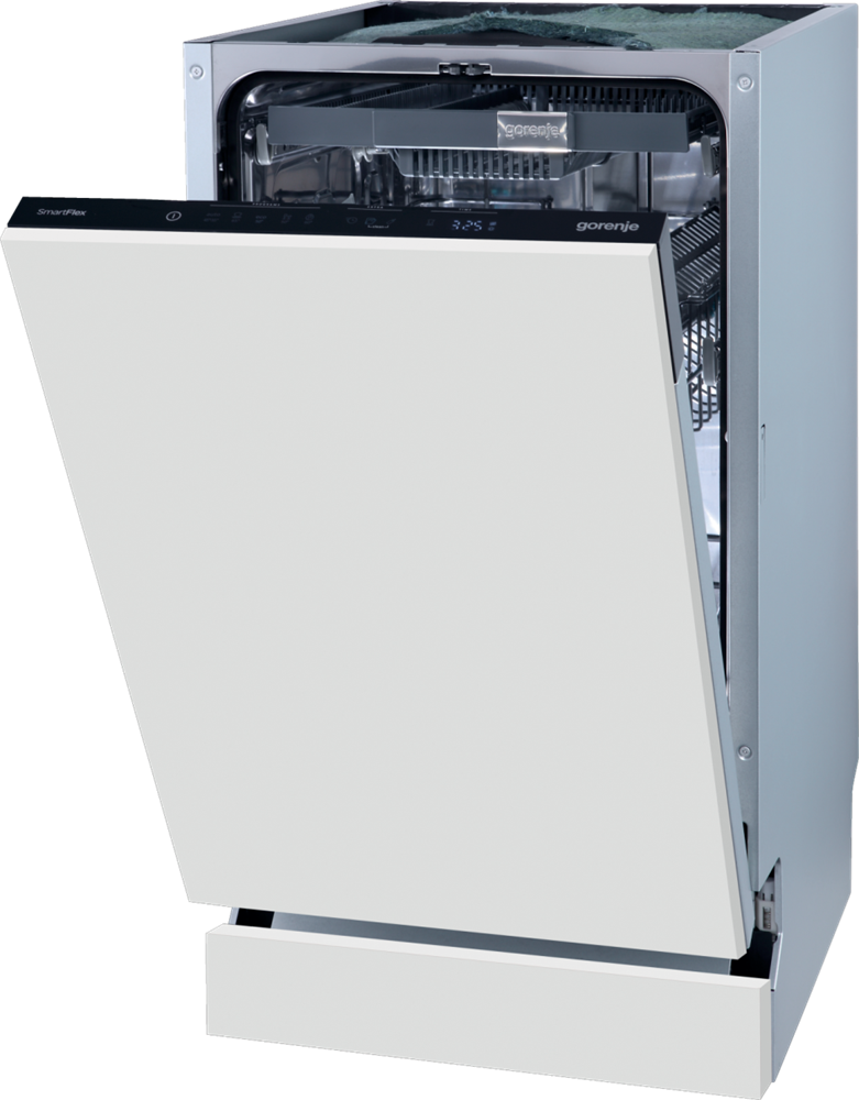 Gorenje GV583C10 programok száma: 5, keskeny beépíthető, 10 terítékes mosogatógép 