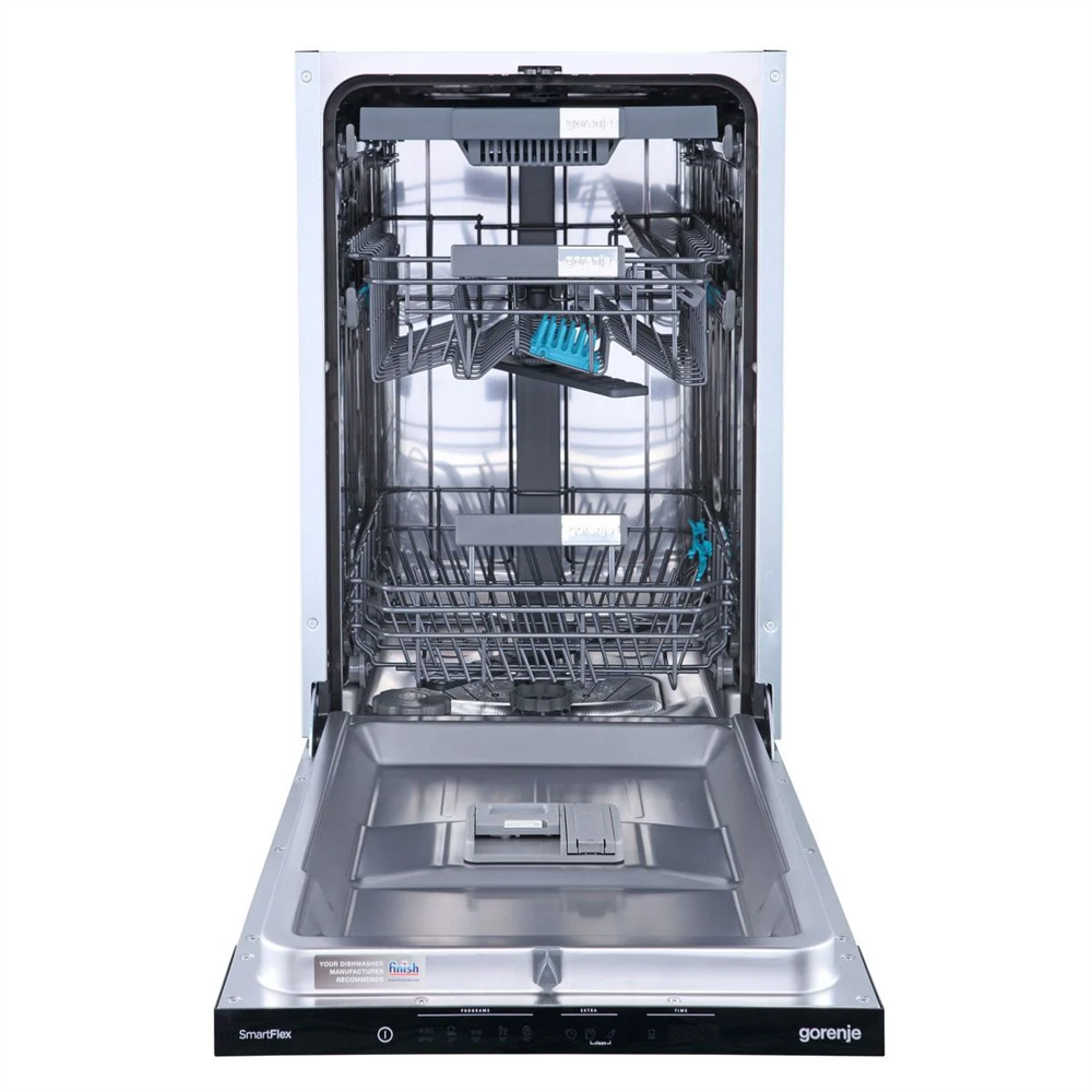 Gorenje GV583C10 programok száma: 5, keskeny beépíthető, 10 terítékes mosogatógép 