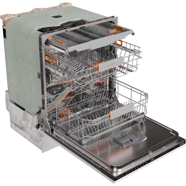 Gorenje GV663B66 fekete, programok száma: 8, beépíthető, 16 terítékes mosogatógép 