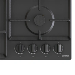 Gorenje GW641BFB fekete, beépíthető, gáz, főzőzóna: 3 +1 wok égőfej, beépíthető méret: 56cm, főzőlap