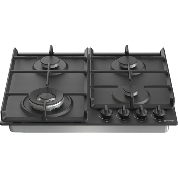 Gorenje GW641BFB fekete, beépíthető, gáz, főzőzóna: 3 +1 wok égőfej, beépíthető méret: 56cm, főzőlap