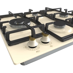 Gorenje GW6D42CLI elefántcsontszín, beépíthető, gáz, főzőzóna:4, beépíthető méret:56cm, főzőlap