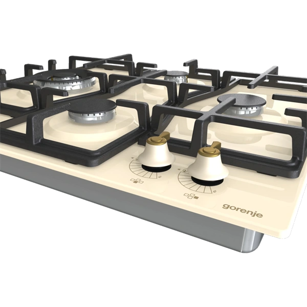 Gorenje GW6D42CLI elefántcsontszín, beépíthető, gáz, főzőzóna:4, beépíthető méret:56cm, főzőlap