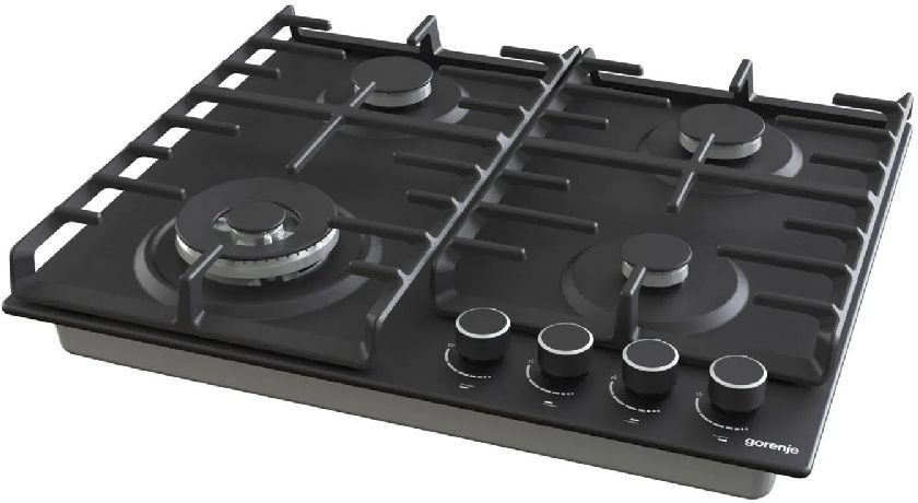 Gorenje GW 642AB sötétszürke,beépíthető, gáz, főzőzóna: 3 +1 wok égőfej, beépíthető méret: 56cm, főzőlap