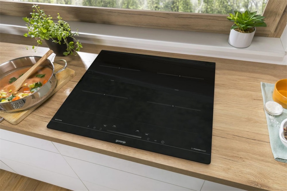 Gorenje ISC 646 BSC fekete, beépíthető, indukciós, főzőzóna: 4, beépíthető méret: 56cm, főzőlap