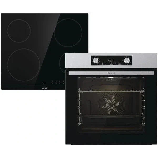 Gorenje JumpSet BO6737E02X + ECT41SC beépíthető sütő-főzőlap szett