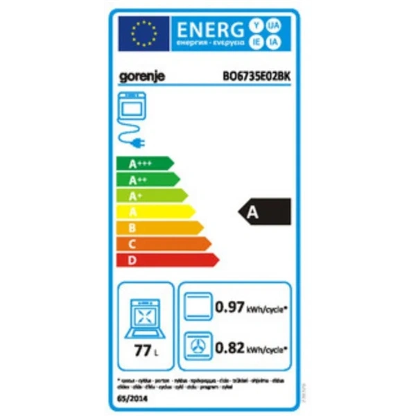 Gorenje JumpSet GBB fekete, BO6735E02BK / ECT641BSC sütő + főzőlap szett