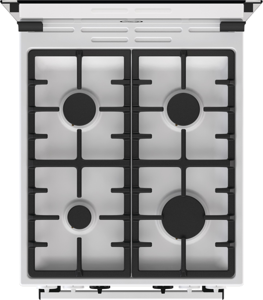 Gorenje KS5350WF fehér, szabadonálló, gáz, kombinált, főzőzóna: 4, sütő:70L, grill, tűzhely