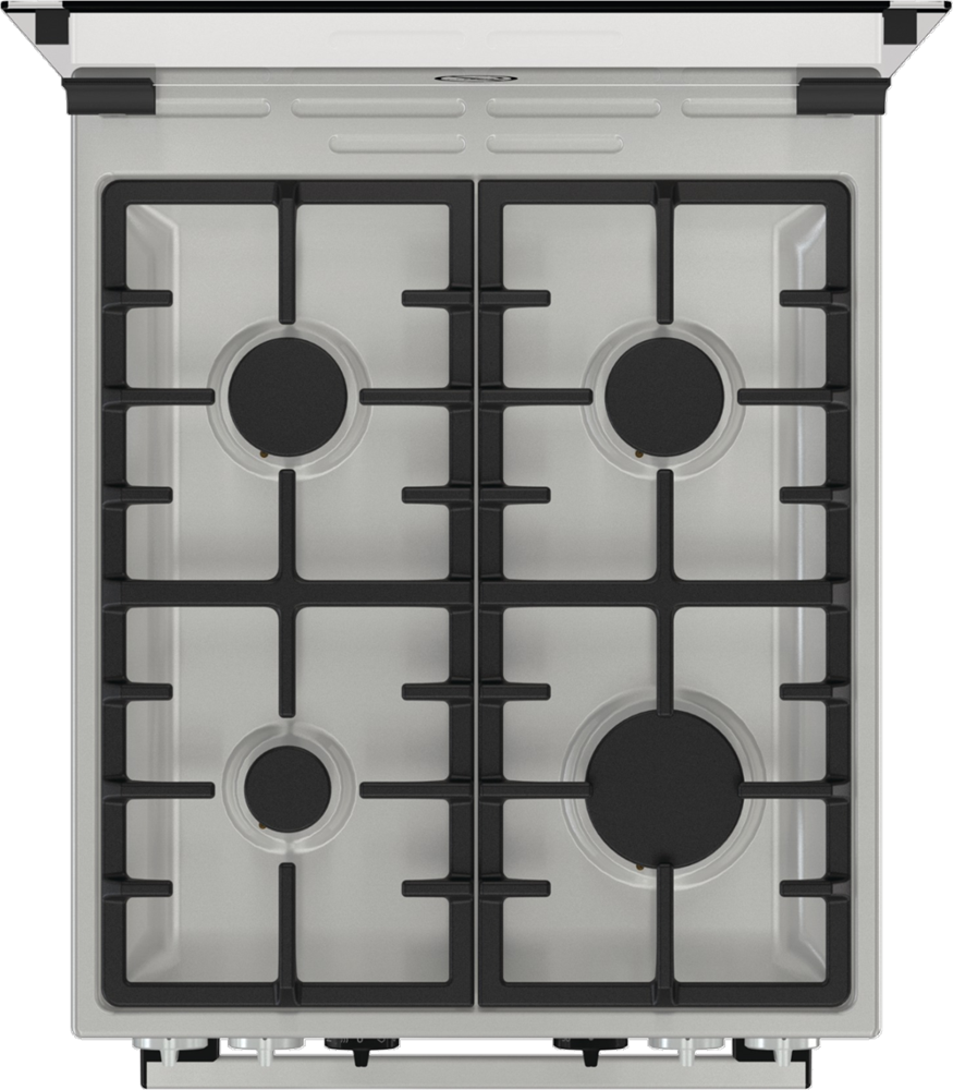 Gorenje KS5350XF inox, szabadonálló, gáz, kombinált, főzőzóna: 4, sütő:71L, grill, tűzhely