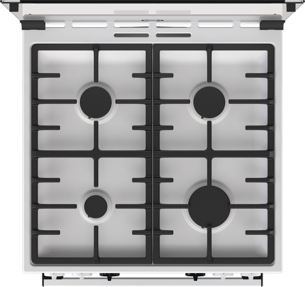Gorenje KS6350WF fehér, szabadonálló, gáz, kombinált, főzőzóna: 4, sütő:71L, grill, tűzhely