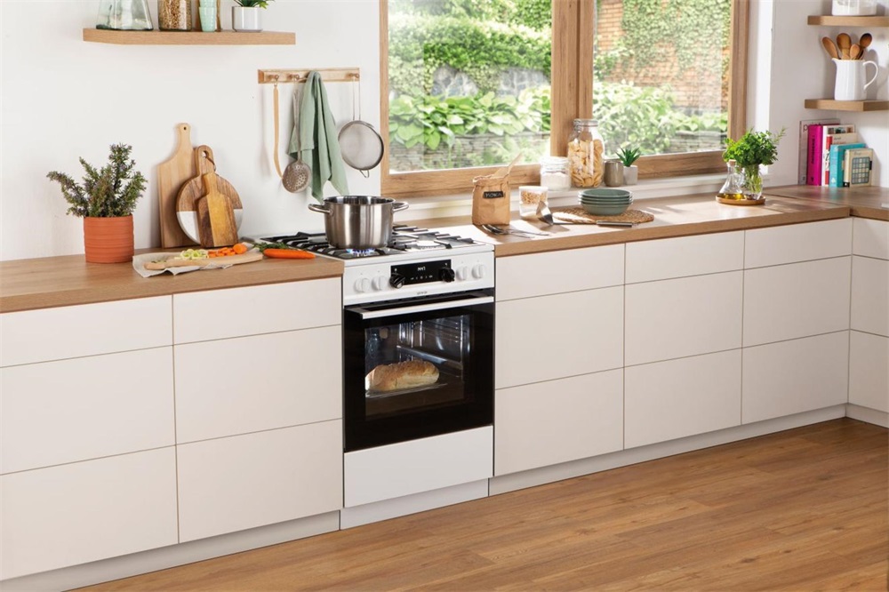 Gorenje KS6350WF fehér, szabadonálló, gáz, kombinált, főzőzóna: 4, sütő:71L, grill, tűzhely