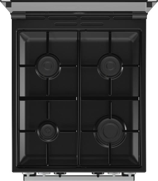 Gorenje K 5341 SJ inox, szabadonálló, gáz, kombinált, főzőzóna: 4, sütő:62L, grill, tűzhely