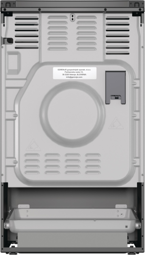 Gorenje MEKS5141BM fekete, szabadonálló, gáz, kombinált, főzőzóna: 4, sütő:70L, grill, tűzhely
