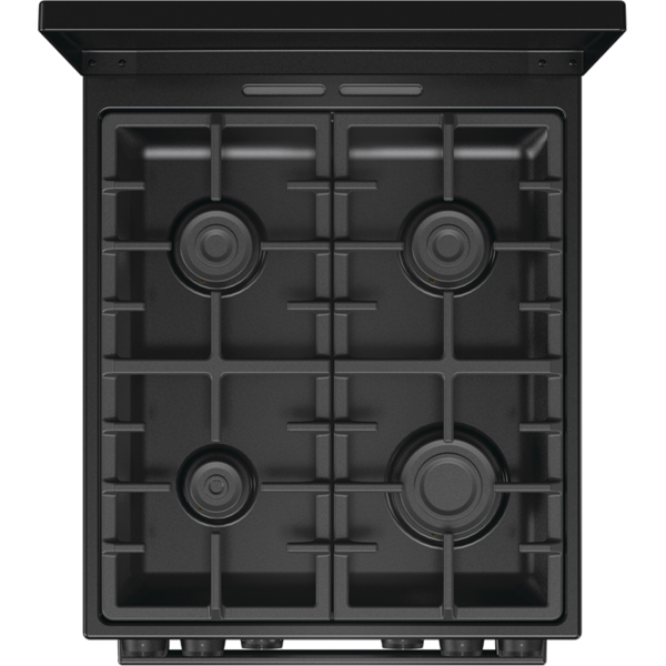 Gorenje MEKS5141BM fekete, szabadonálló, gáz, kombinált, főzőzóna: 4, sütő:70L, grill, tűzhely