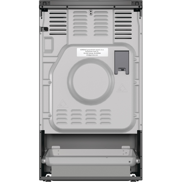 Gorenje MEKS5141BM fekete, szabadonálló, gáz, kombinált, főzőzóna: 4, sütő:70L, grill, tűzhely