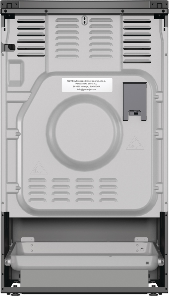 Gorenje MEKS5141BM fekete, szabadonálló, gáz, kombinált, főzőzóna: 4, sütő:70L, grill, tűzhely