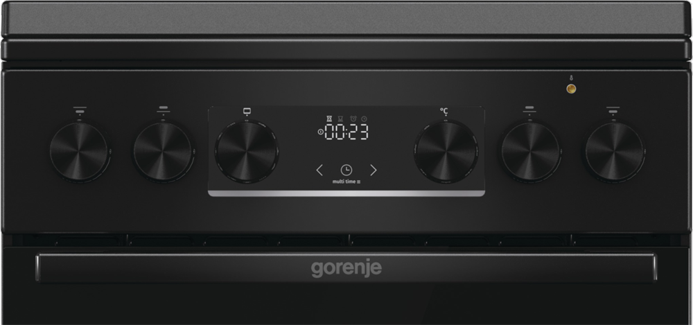 Gorenje MEKS5141BM fekete, szabadonálló, gáz, kombinált, főzőzóna: 4, sütő:70L, grill, tűzhely