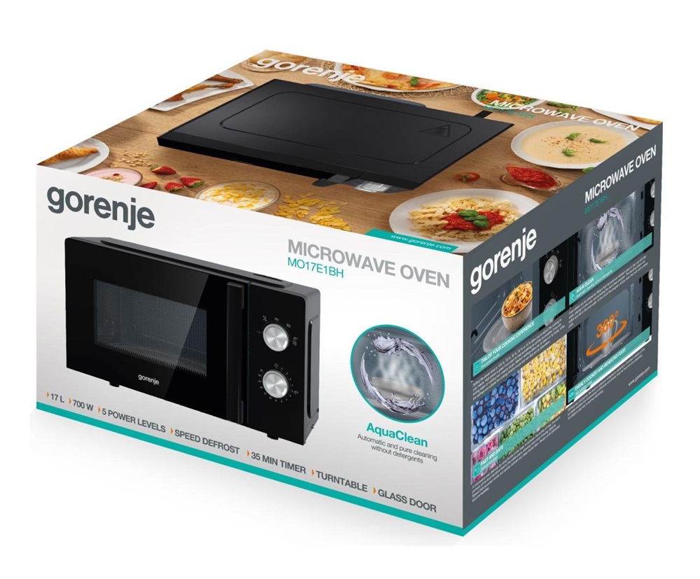 Gorenje MO17E1BH 700W 17L fekete mikrohullámú sütő