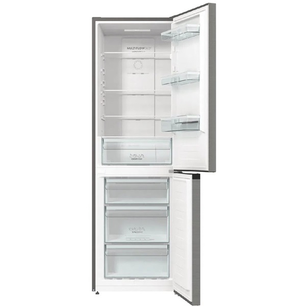 Gorenje N61EA2XL4 inox, alulfagyasztós, Hűtő:204L, Fagyasztó:96L, No frost Plus hűtőszekrény (Újszerű)