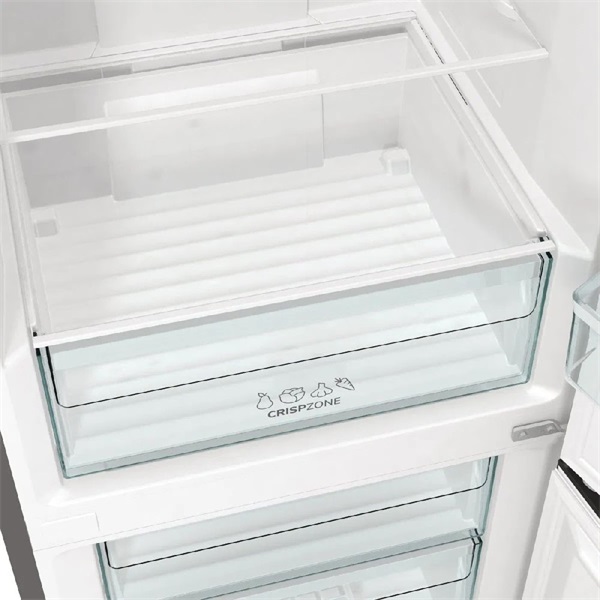 Gorenje N61EA2XL4 inox, alulfagyasztós, Hűtő:204L, Fagyasztó:96L, No frost Plus hűtőszekrény (Újszerű)
